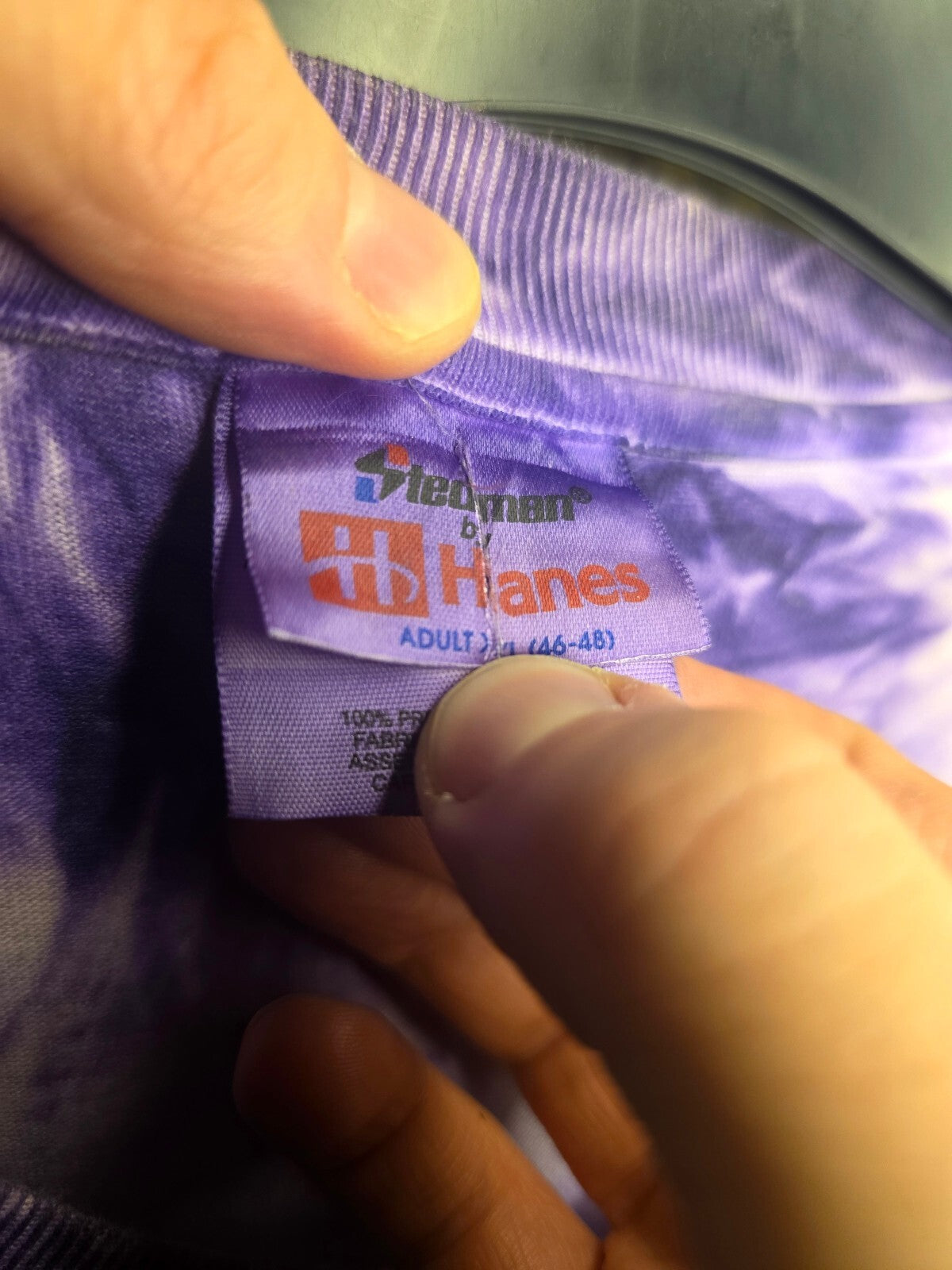 Hanes Bike Week Myrtle Beach 1999 Tie Dye T-Shirt Purple MX497