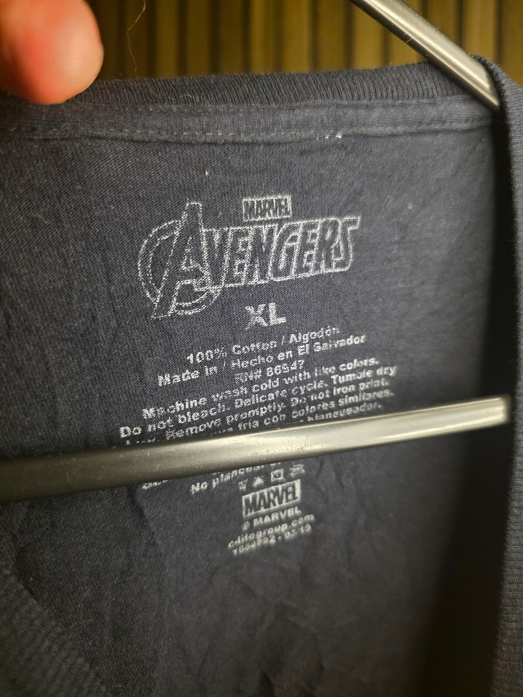 Marvel Avengers Black Panther Graphic T-Shirt Black XL MX498
