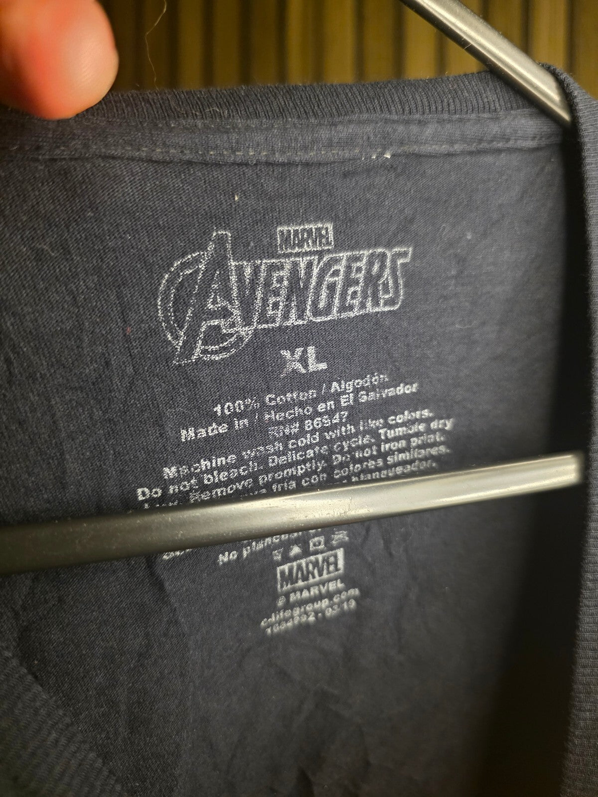 Marvel Avengers Black Panther Graphic T-Shirt Black XL MX498