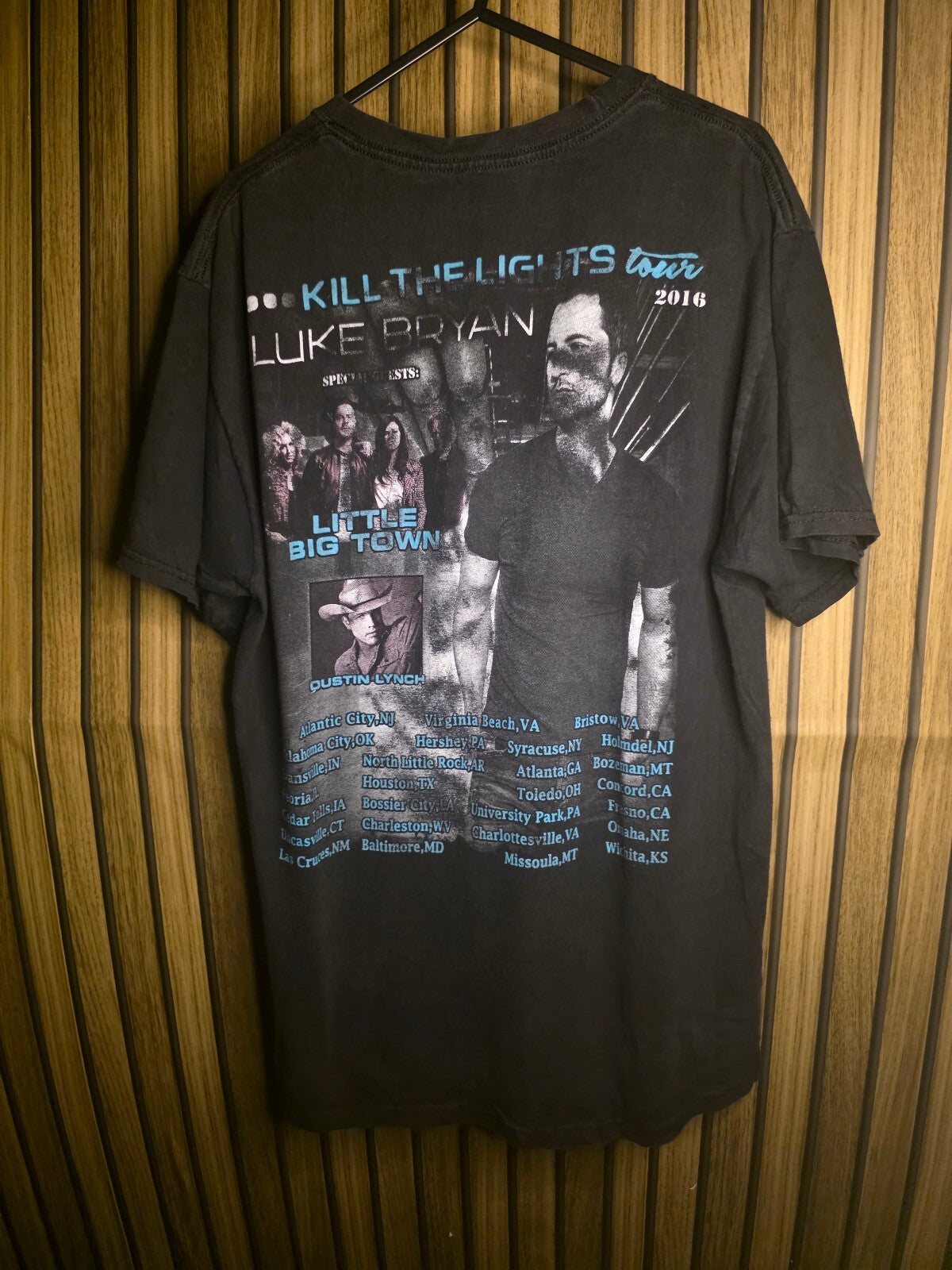 Luke Bryan Kill the Lights Tour T-Shirt Black MX500