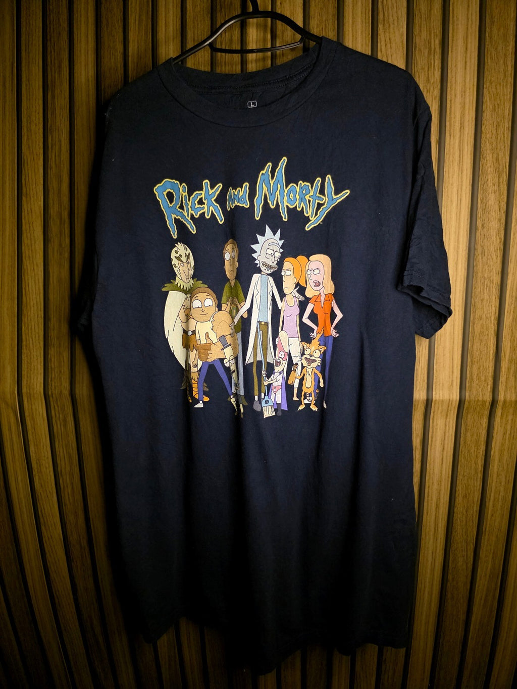 Rick and Morty Adult Swim T-Shirt Navy MX507