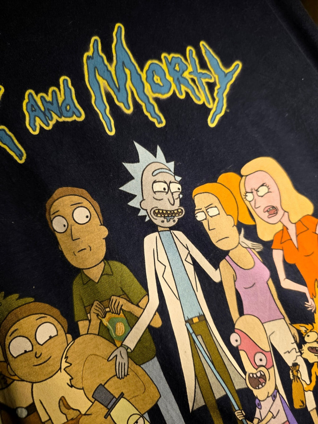 Rick and Morty Adult Swim T-Shirt Navy MX507