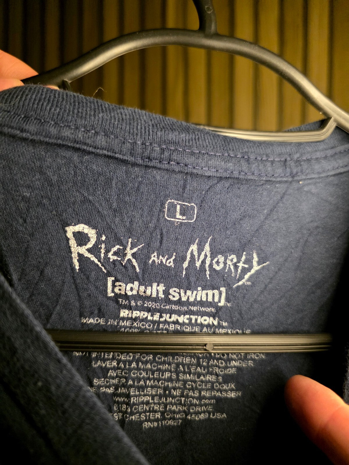 Rick and Morty Adult Swim T-Shirt Navy MX507