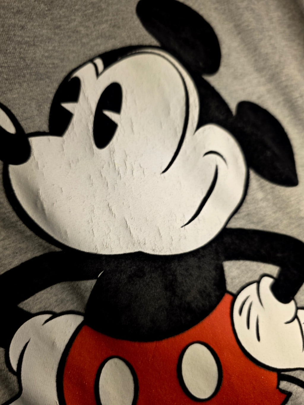 Disney Mickey Mouse Graphic T-Shirt Gray M MX513