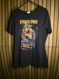Jurassic Park Dinosaur Graphic T-Shirt Black L/G MX522