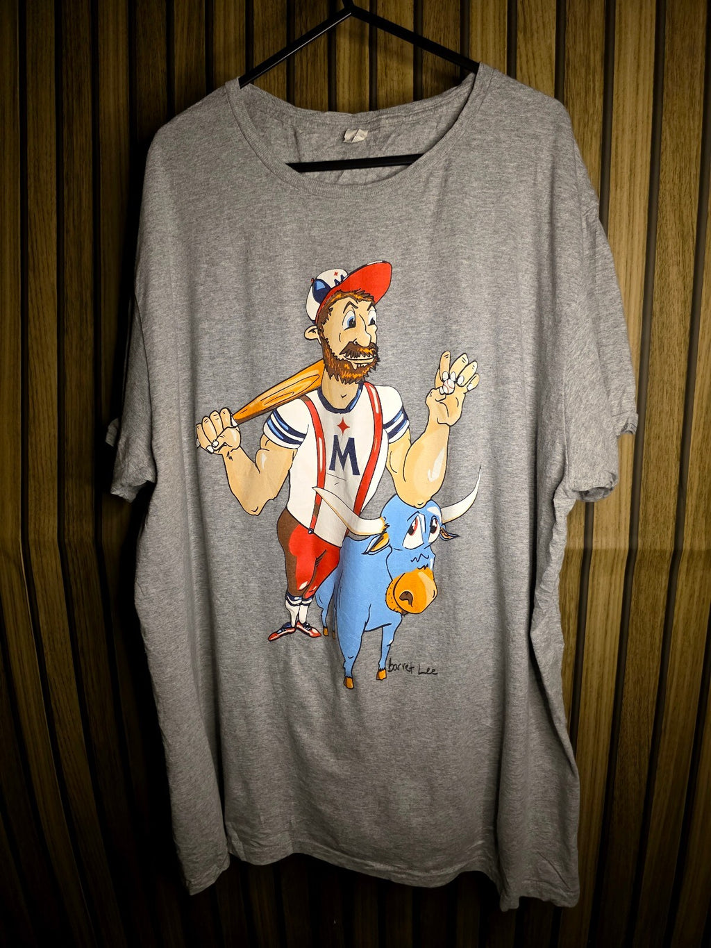 Safsfu M Graphic Cartoon T-Shirt Gray XL MX529