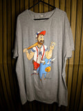 Safsfu M Graphic Cartoon T-Shirt Gray XL MX529