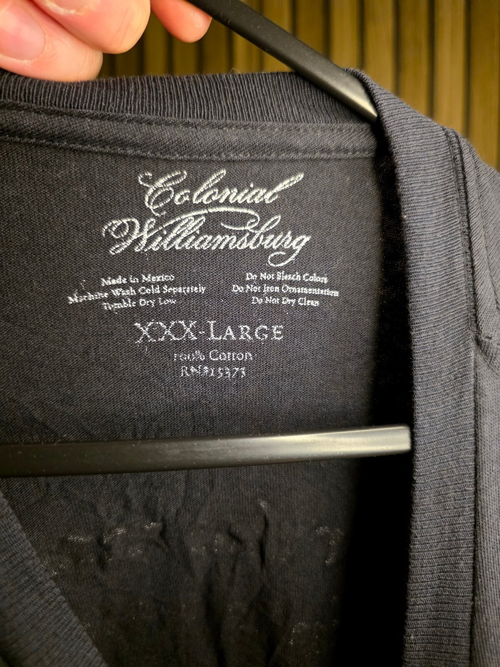 Colonial Williamsburg Old Stitch Ale Tee Black XXXL MX545