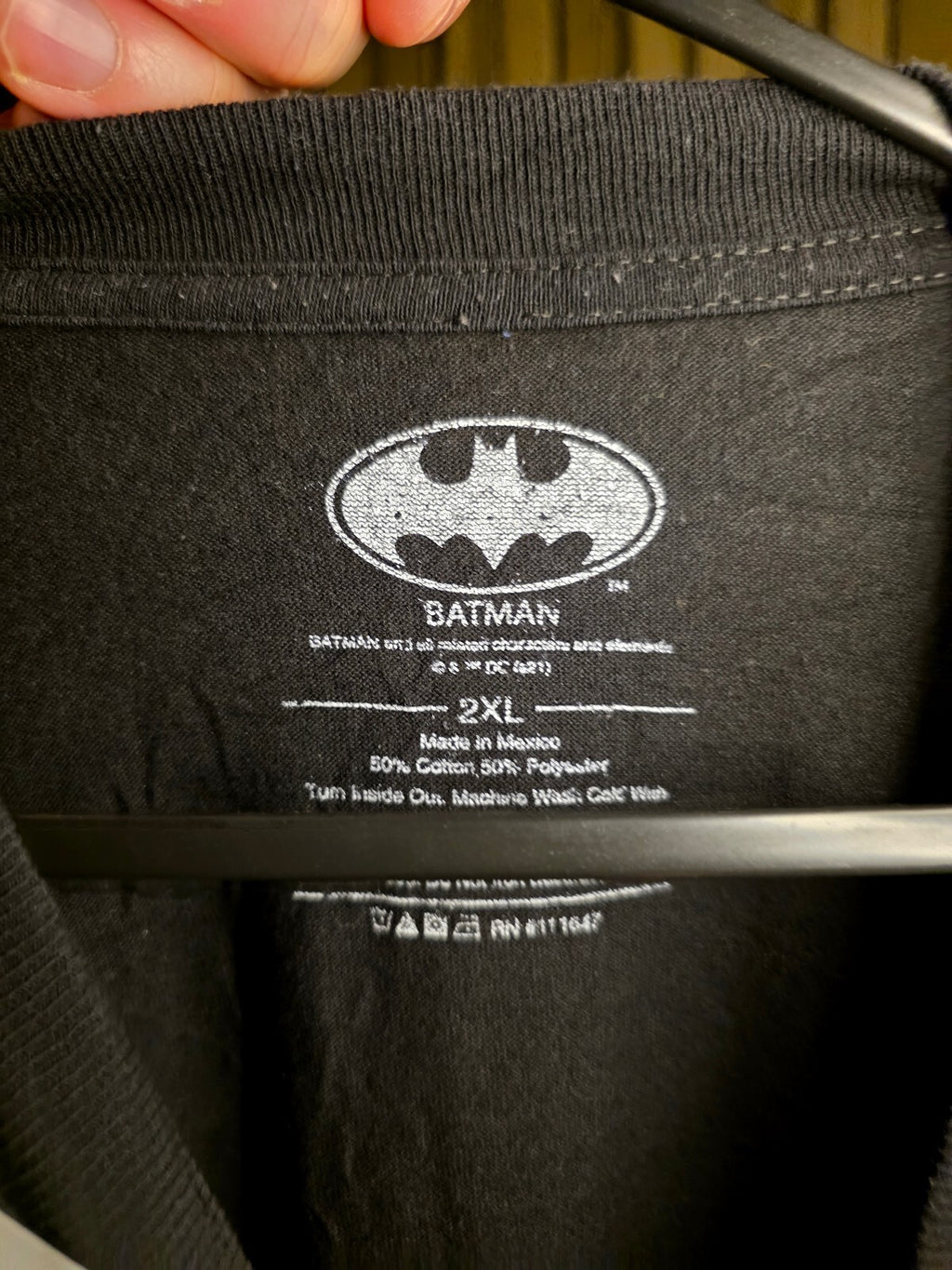 Batman Logo Graphic T-Shirt Black 2XL MX548