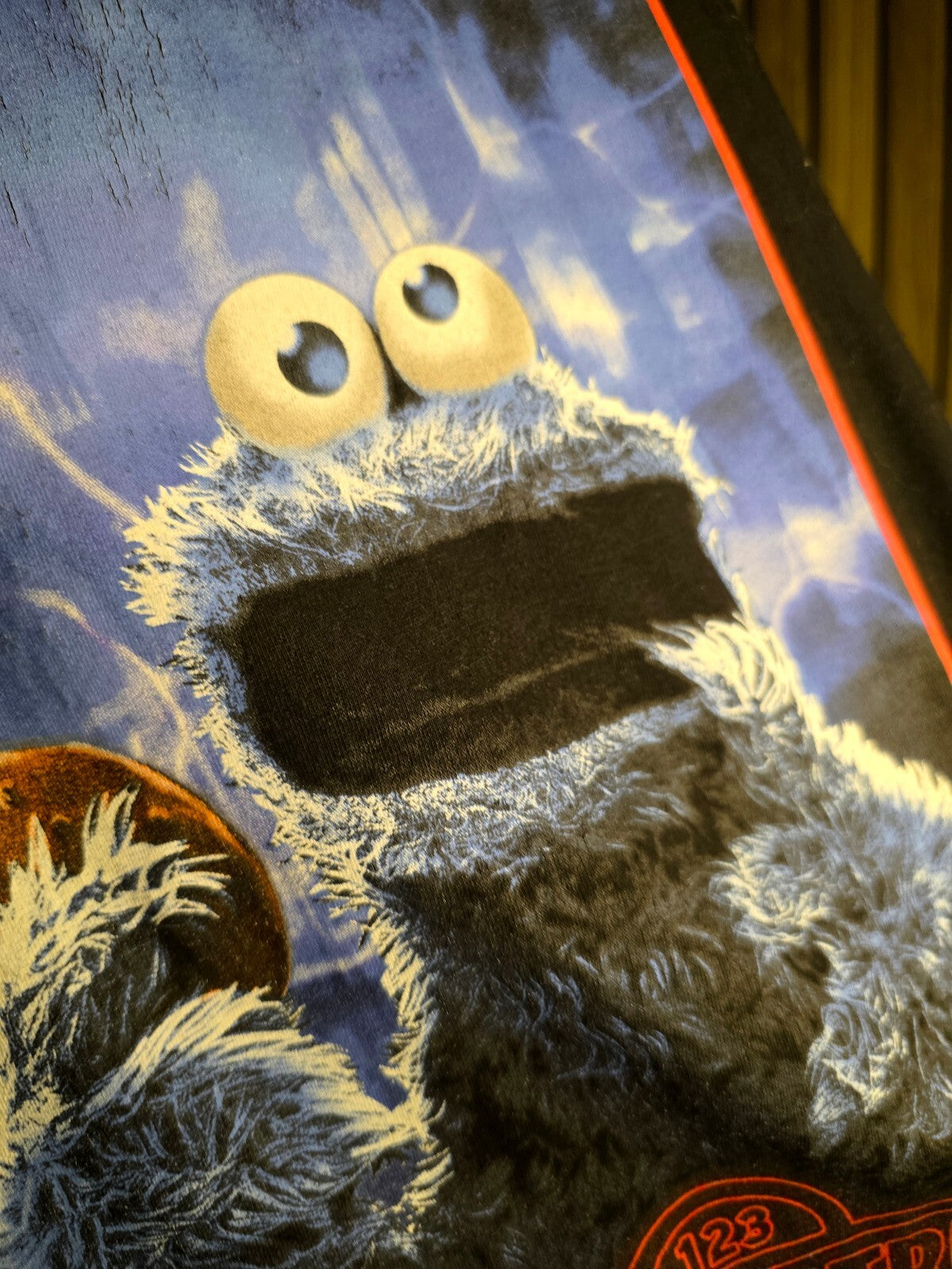 Sesame Street Cookie Monster Graphic T-Shirt Black XL MX555