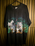 Tiger Wildlife Graphic T-Shirt Black MX558