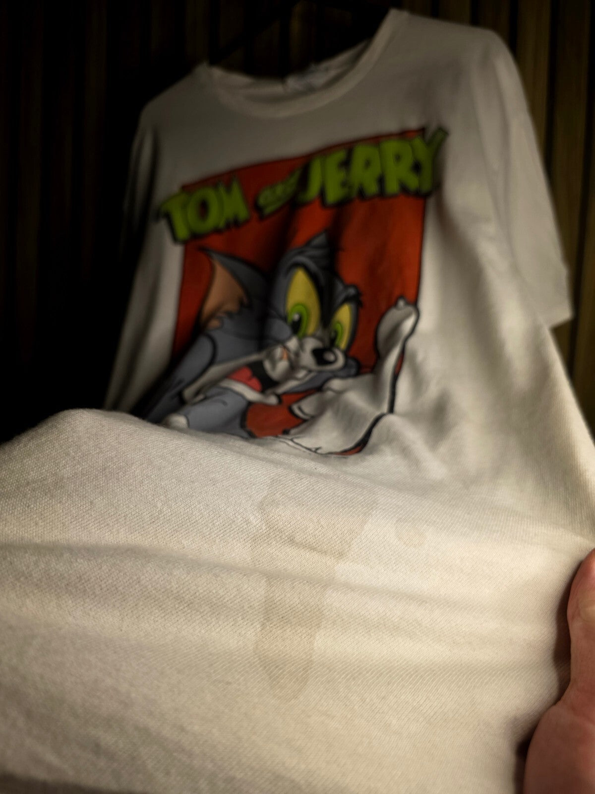 Tom and Jerry Graphic T-Shirt White MX565