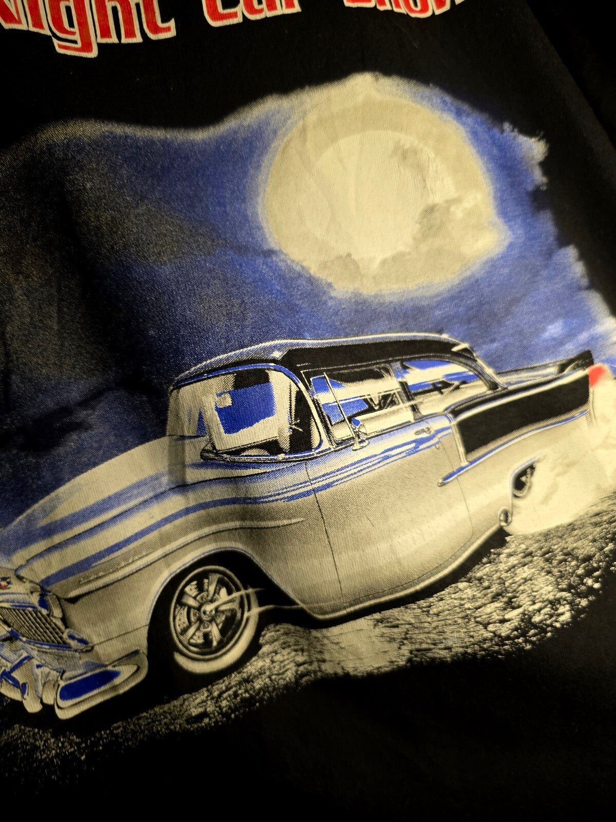 Cruisin Night Car Show Graphic T-Shirt Black MX586