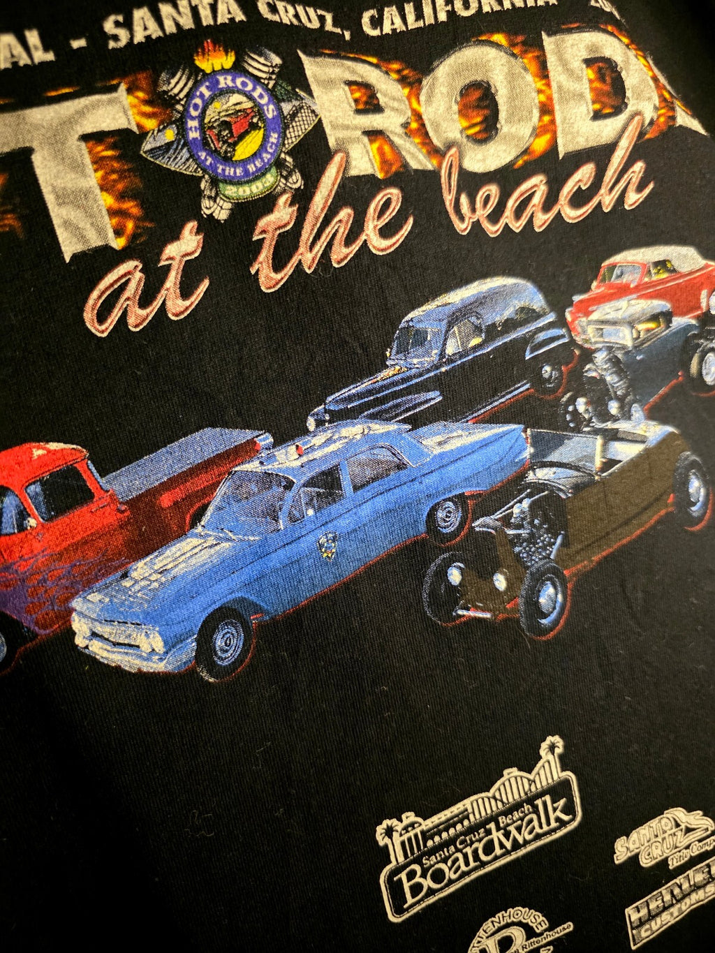 Hot Rods at the Beach Participant T-Shirt Black XL MX593