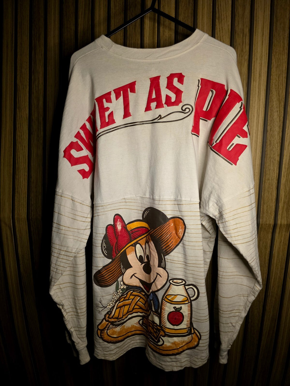 Disney Sweet as Pie Minnie Sweatshirt Cream MX594