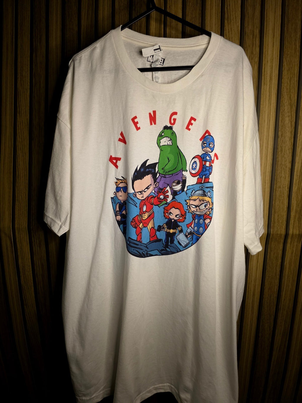 Avengers Cartoon Graphic T-Shirt White MX598