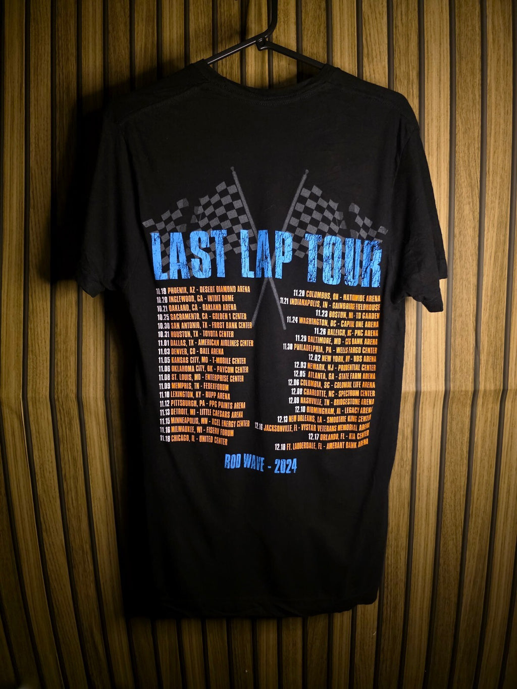 Rod Wave Portrait Graphic Black T-Shirt MX603