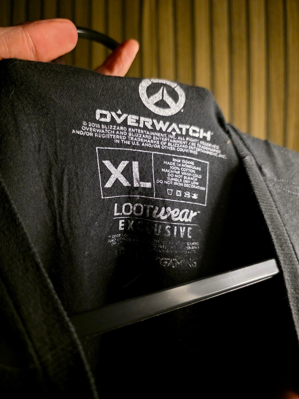 Overwatch Character Collage Graphic Black T-Shirt XL MX609