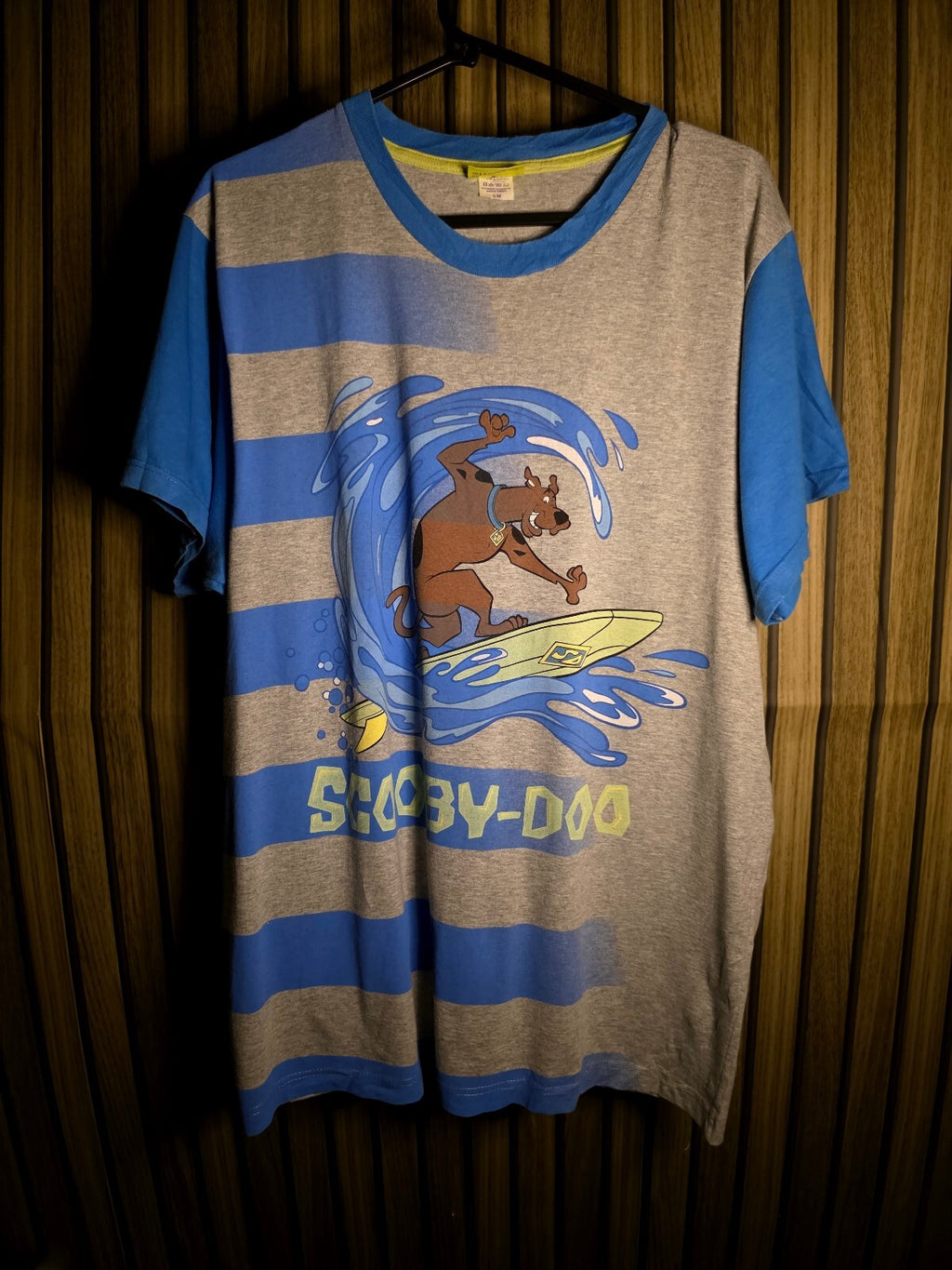Scooby-Doo Surf Stripe Graphic T-Shirt M MX619