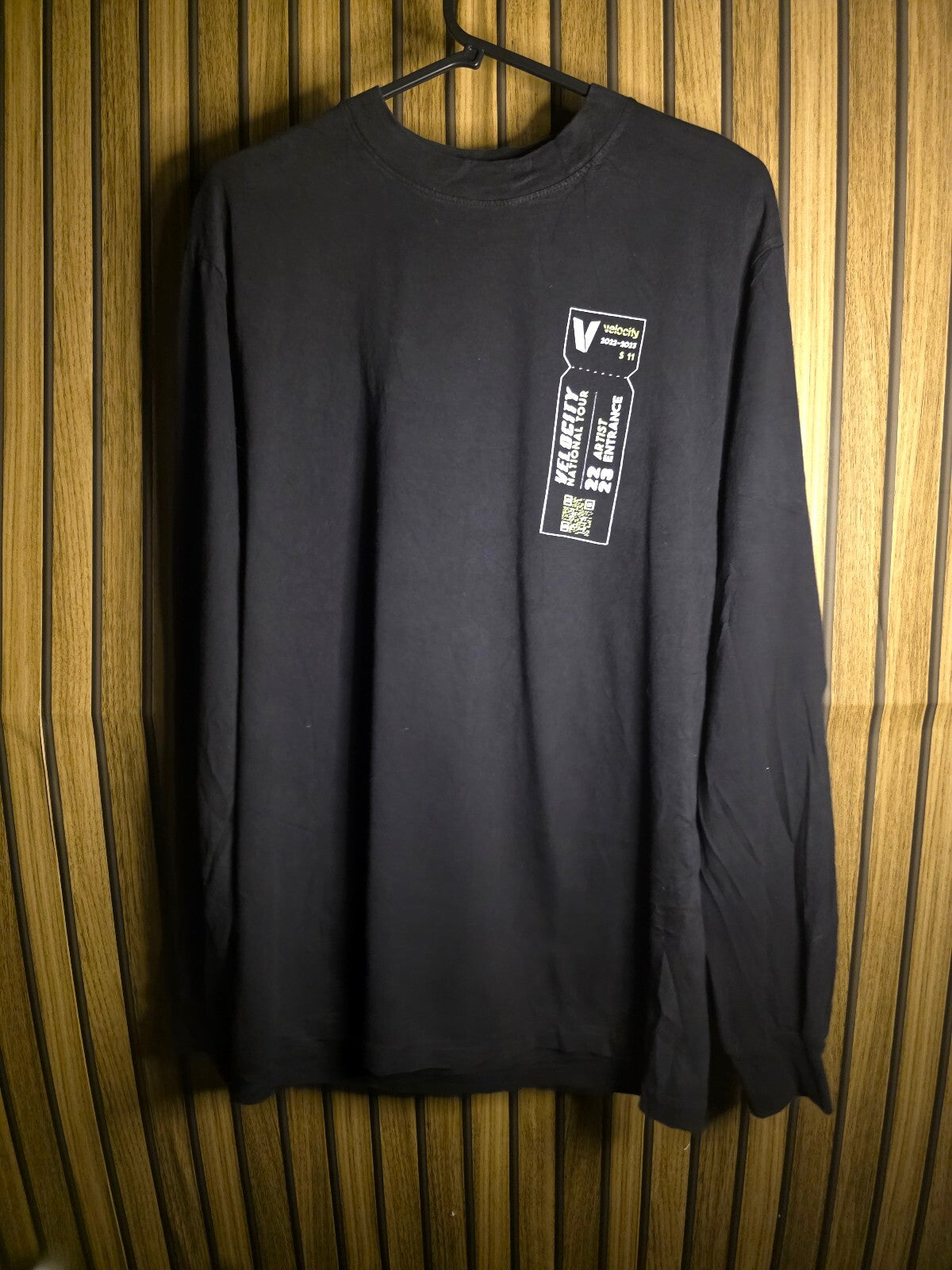 Velocity National Tour 2023 Black Long Sleeve T-Shirt S MX624