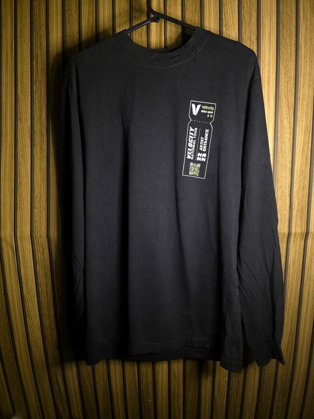 Velocity National Tour 2023 Black Long Sleeve T-Shirt S MX624