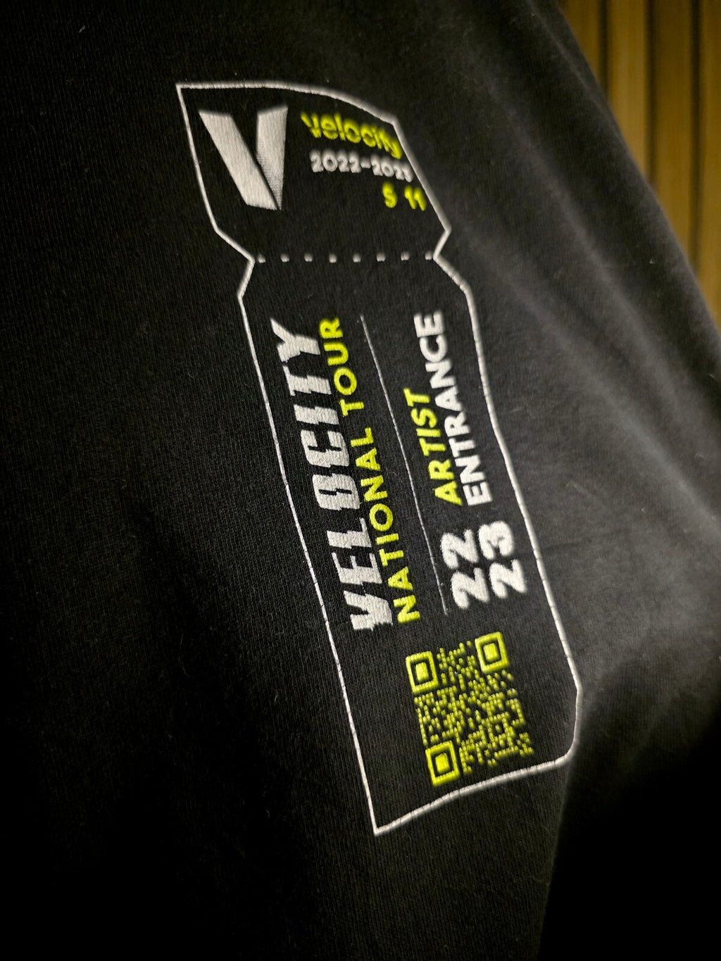Velocity National Tour 2023 Black Long Sleeve T-Shirt S MX624