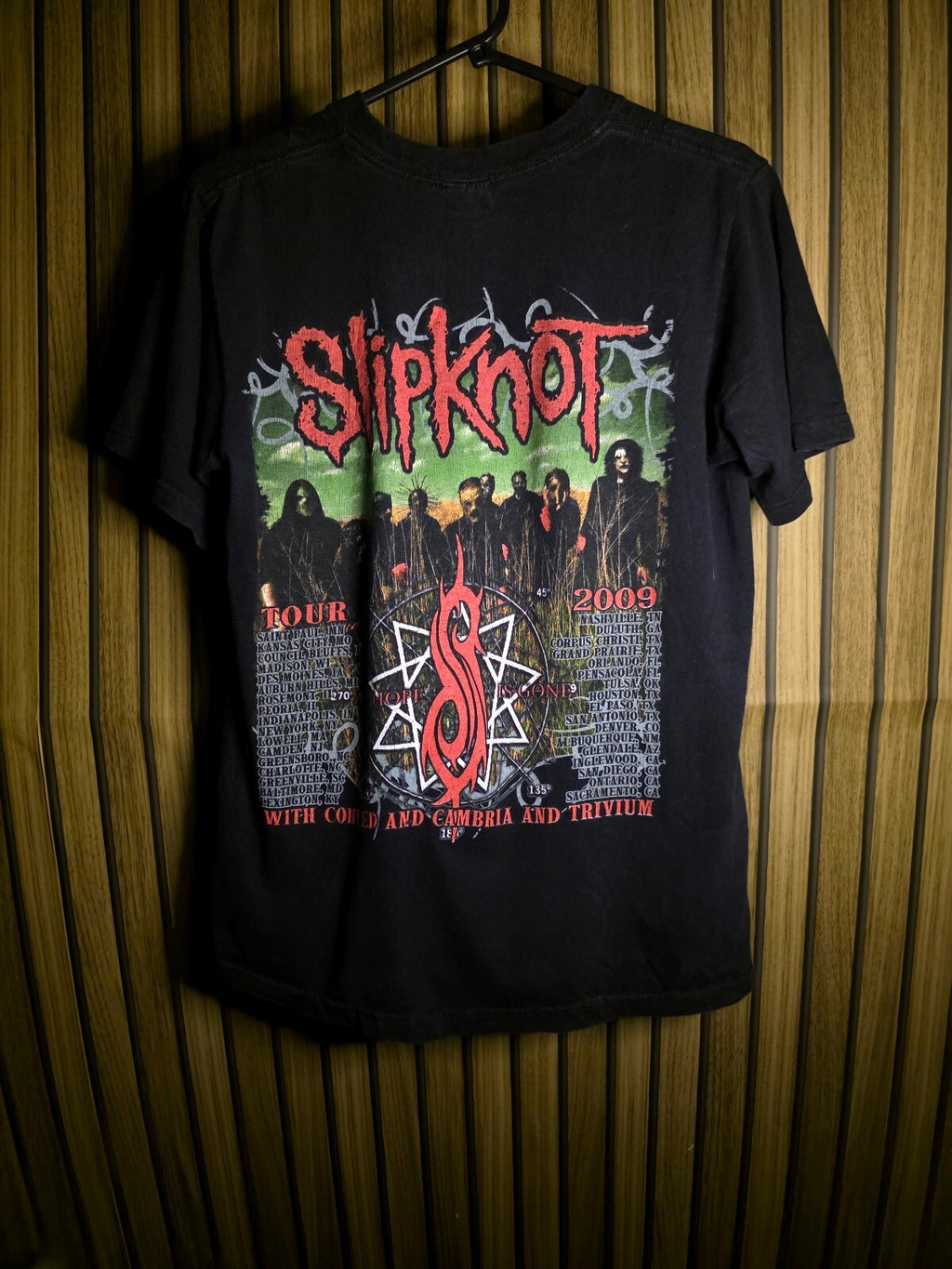 2009 Slipknot All Hope Is Gone Tour Black T-Shirt S MX627