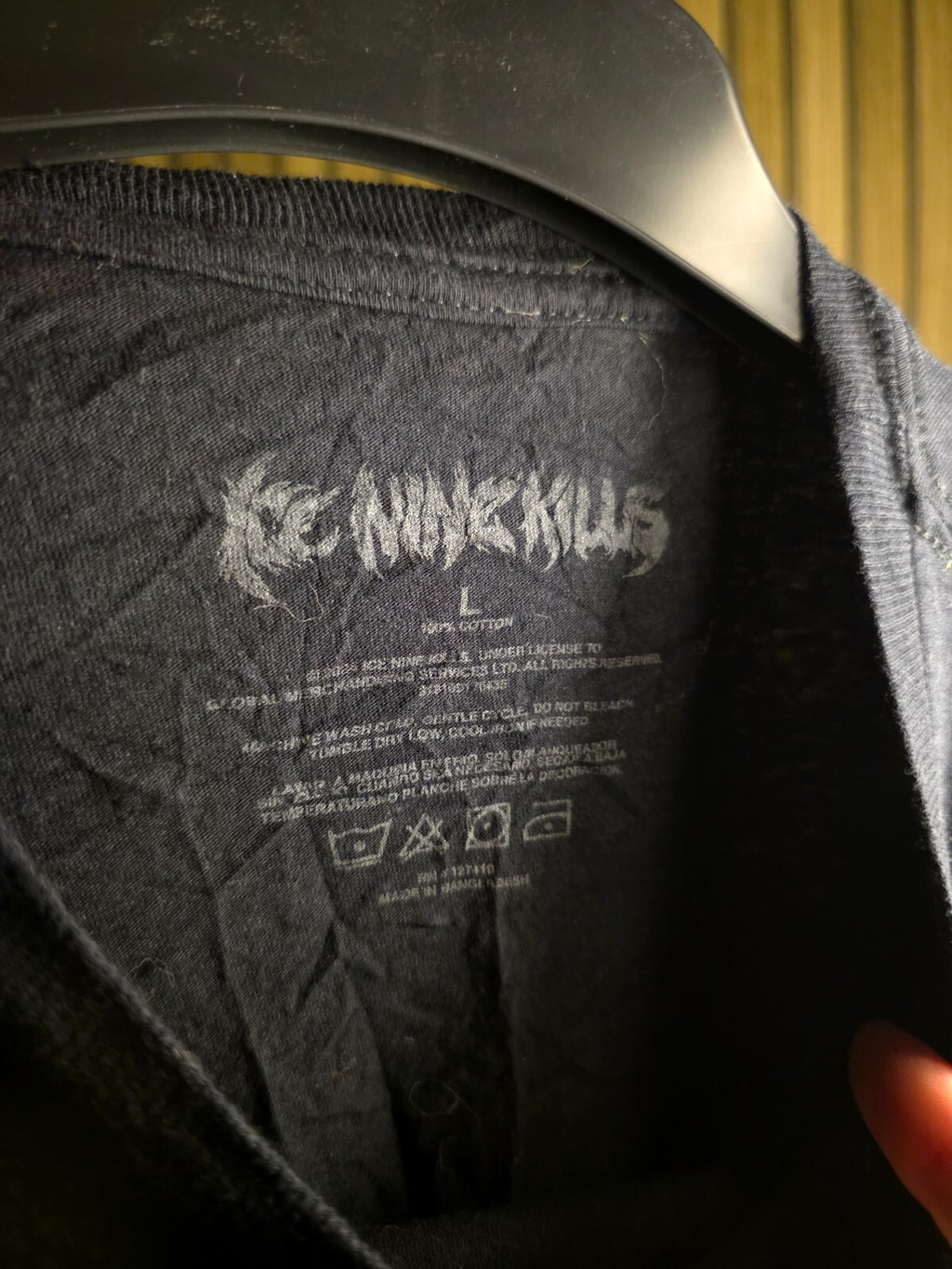 Ice Nine Kills Jason Graphic Black T-Shirt L MX630