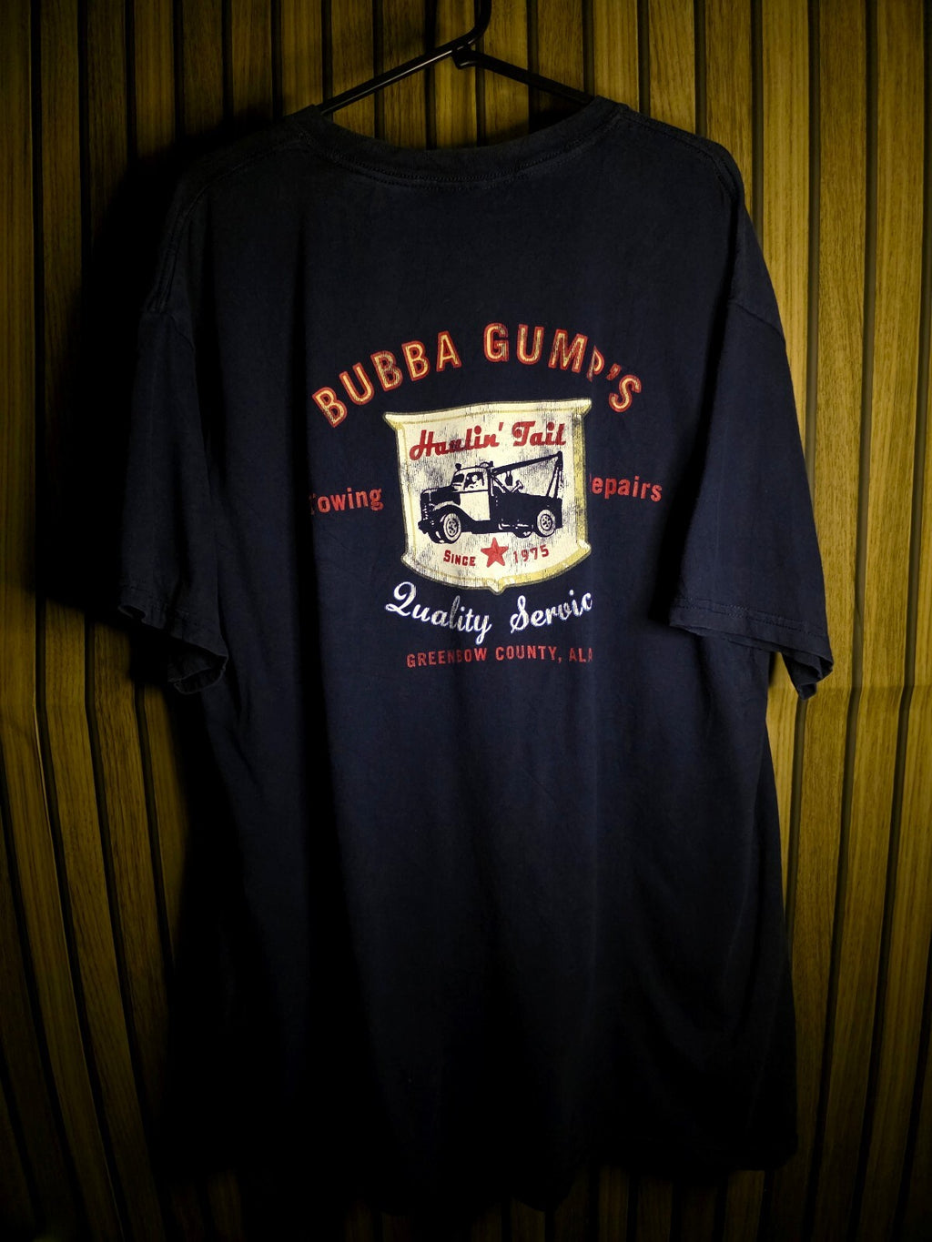 Bubba Gump Shrimp Co Work Shirt Navy T-Shirt MX637