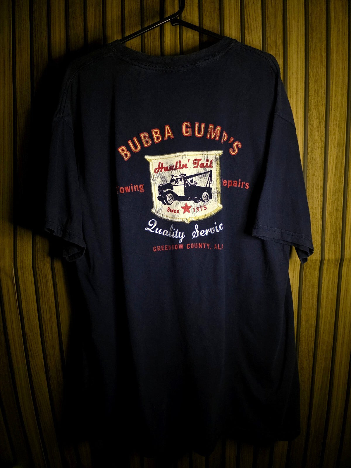 Bubba Gump Shrimp Co Work Shirt Navy T-Shirt MX637