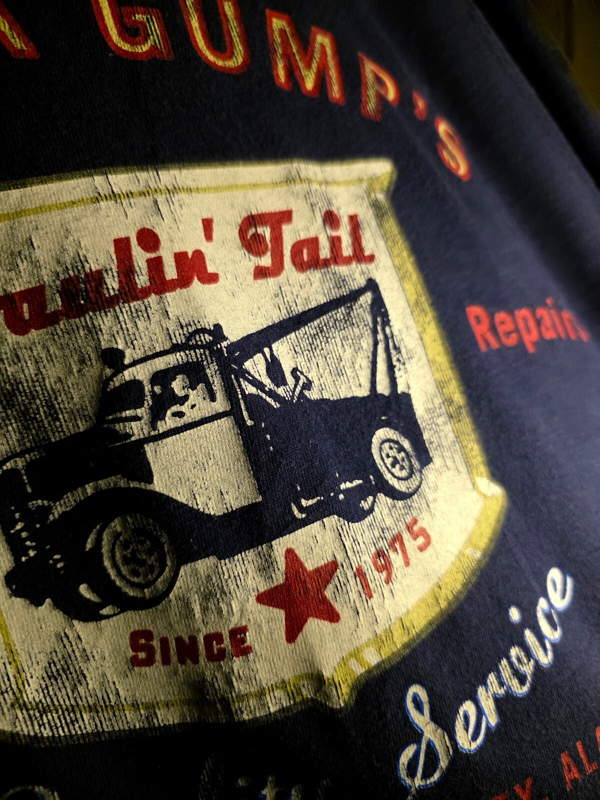 Bubba Gump Shrimp Co Work Shirt Navy T-Shirt MX637