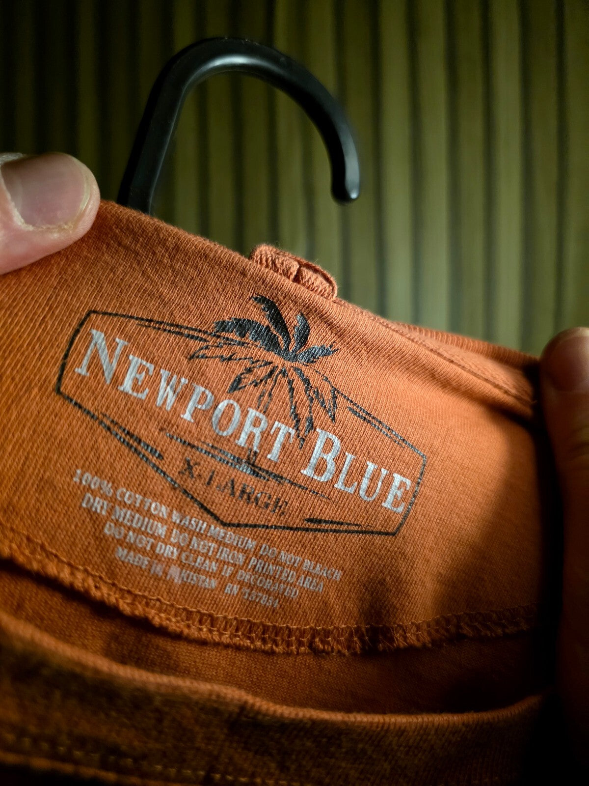Island Storm Newport Blue Truck T-Shirt Orange MX646