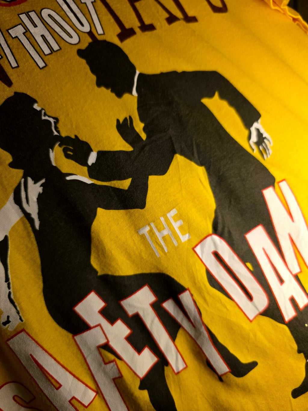 Men Without Hats Safety Dance T-Shirt Yellow MX663