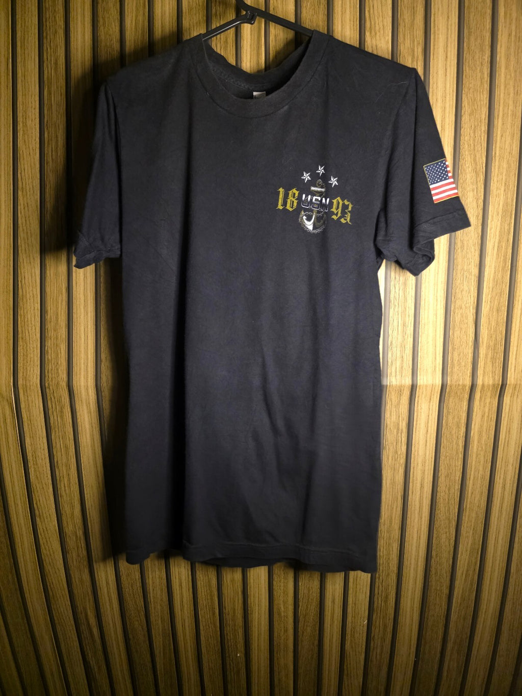 USN 03 Flag Graphic T-Shirt Navy MX664
