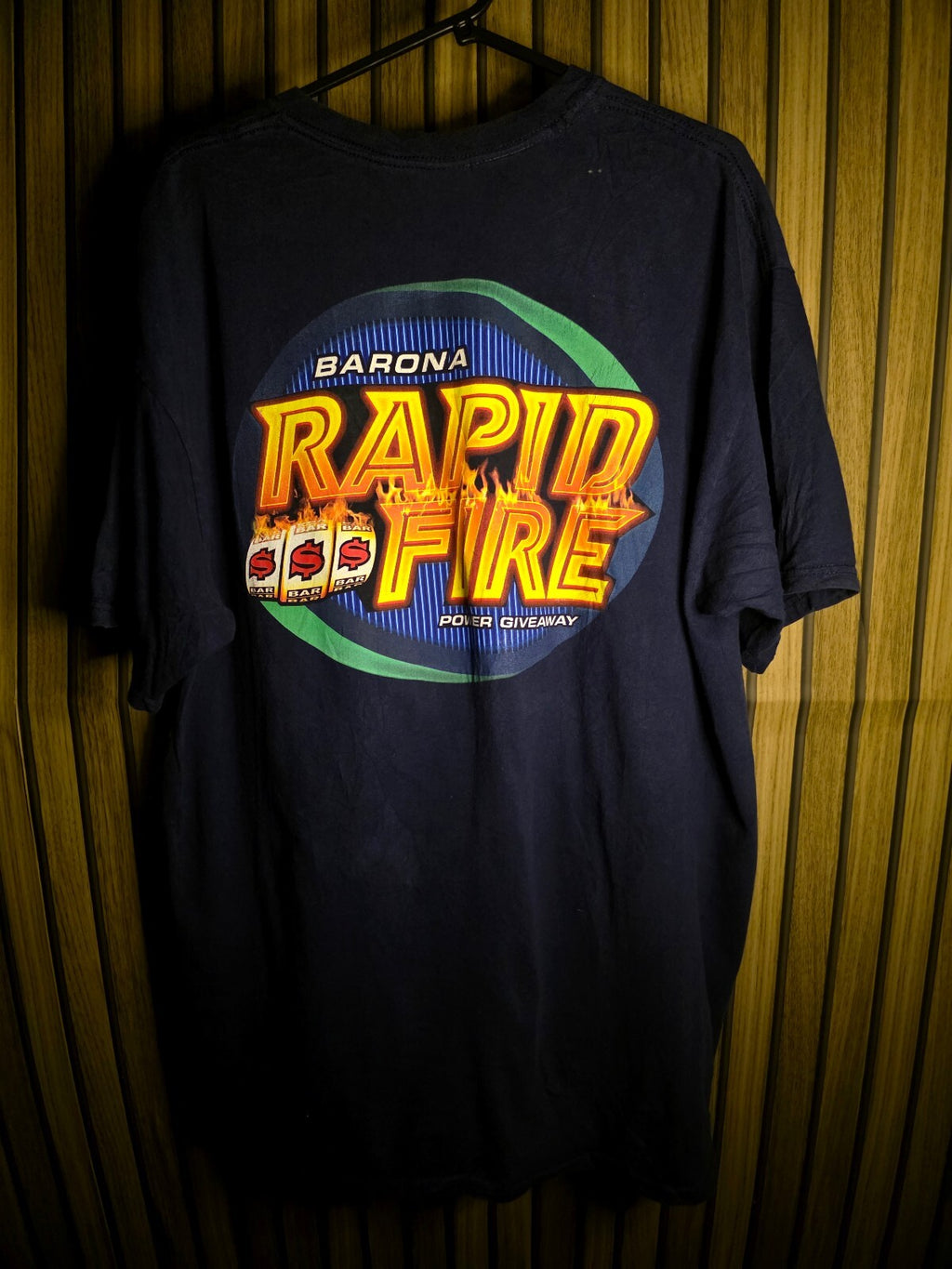 Barona Rapid Fire Casino T-Shirt Navy XL MX674
