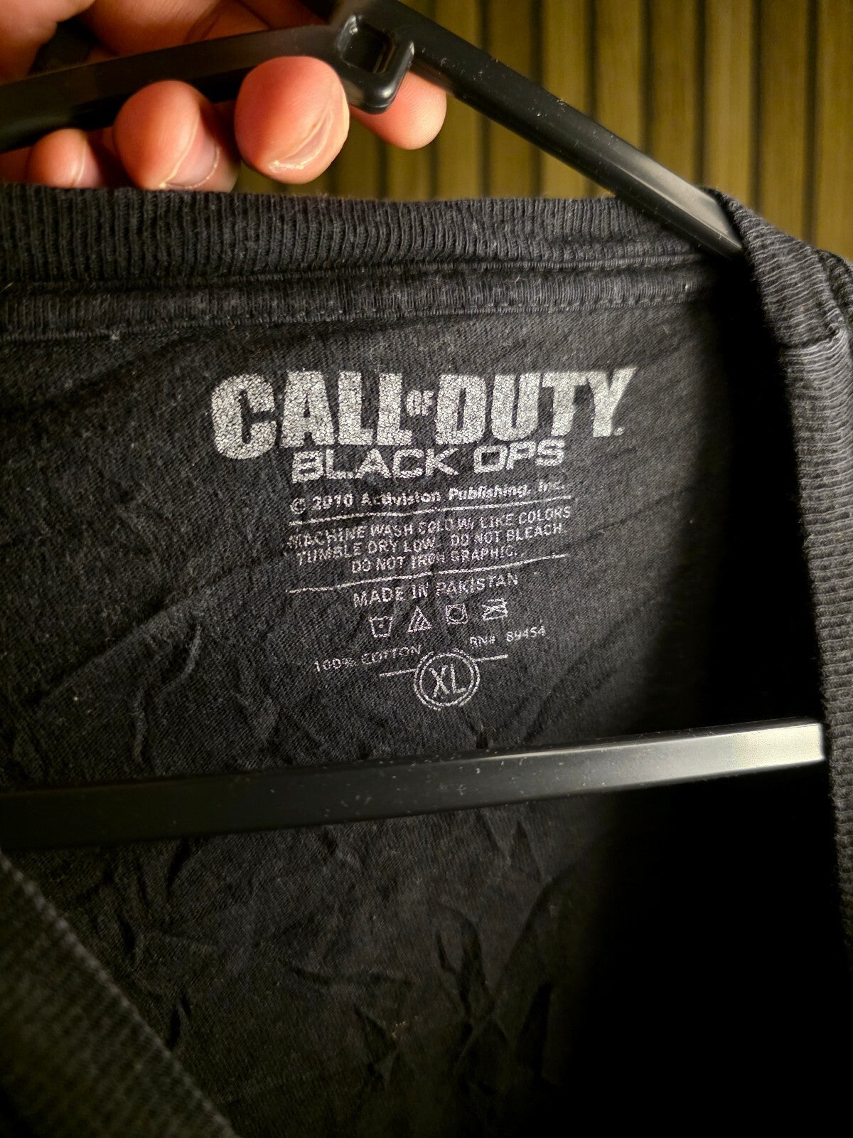 Call of Duty Black Ops Graphic T-Shirt Black XL MX677