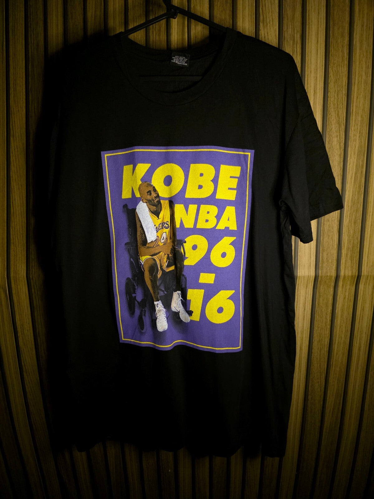 Goal Crew Kobe NBA 96-16 Graphic T-Shirt Black Large MX685