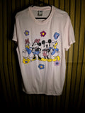 Disney Mickey and Minnie Flowers T-Shirt Pink L/G MX692