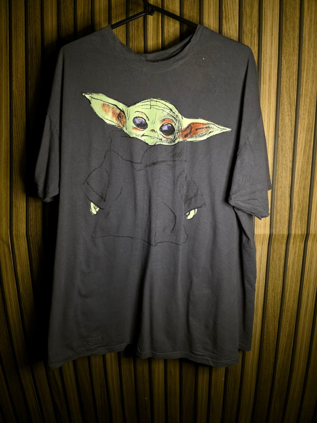 Star Wars Grogu Baby Yoda T-Shirt Charcoal MX694