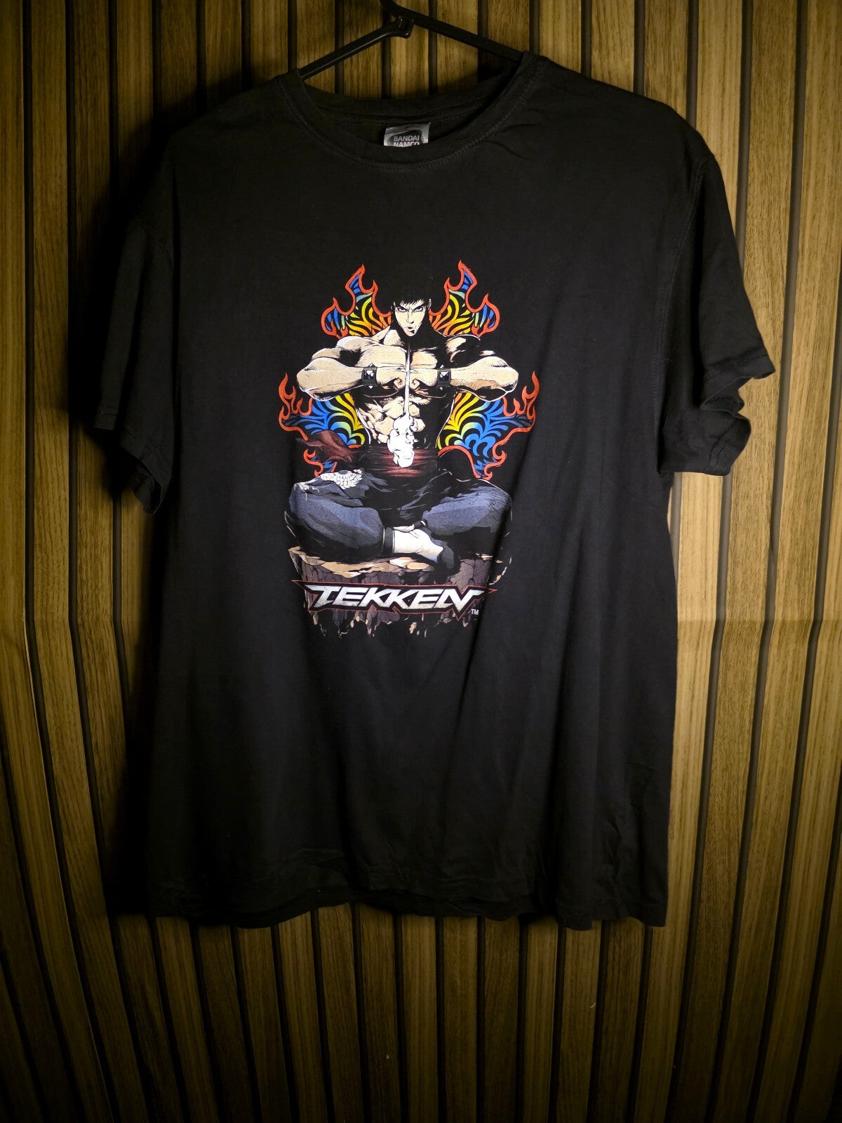 Vintage 1990's Bandai Namco Tekken 7 Graphic T-Shirt Black MX698