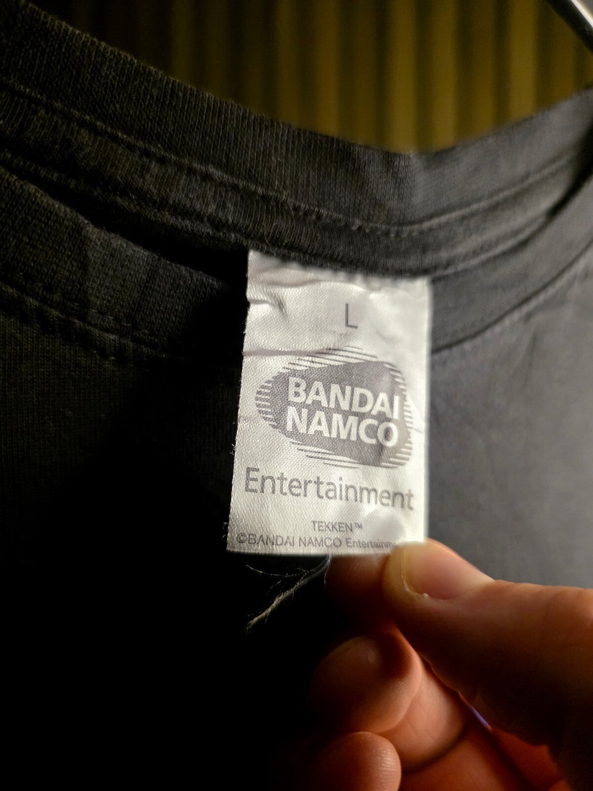 Vintage 1990's Bandai Namco Tekken 7 Graphic T-Shirt Black MX698