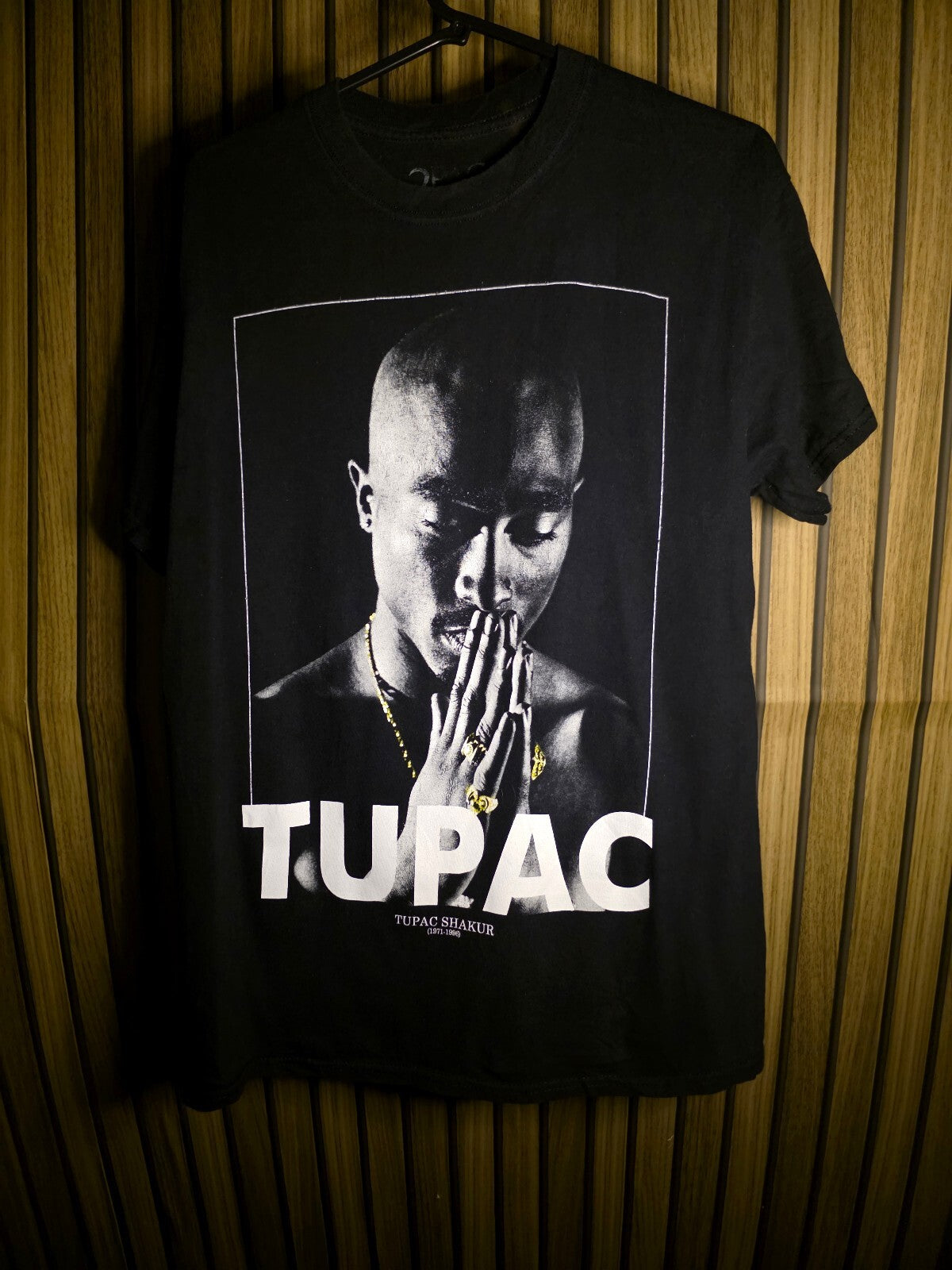 2Pac Praying Portrait T-Shirt Black MX699