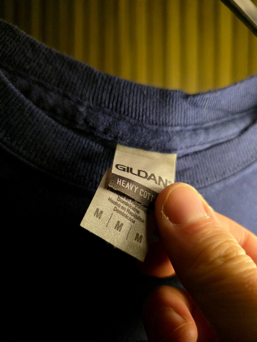 Gildan Banana Slogan Graphic T-Shirt Blue Medium RAN123