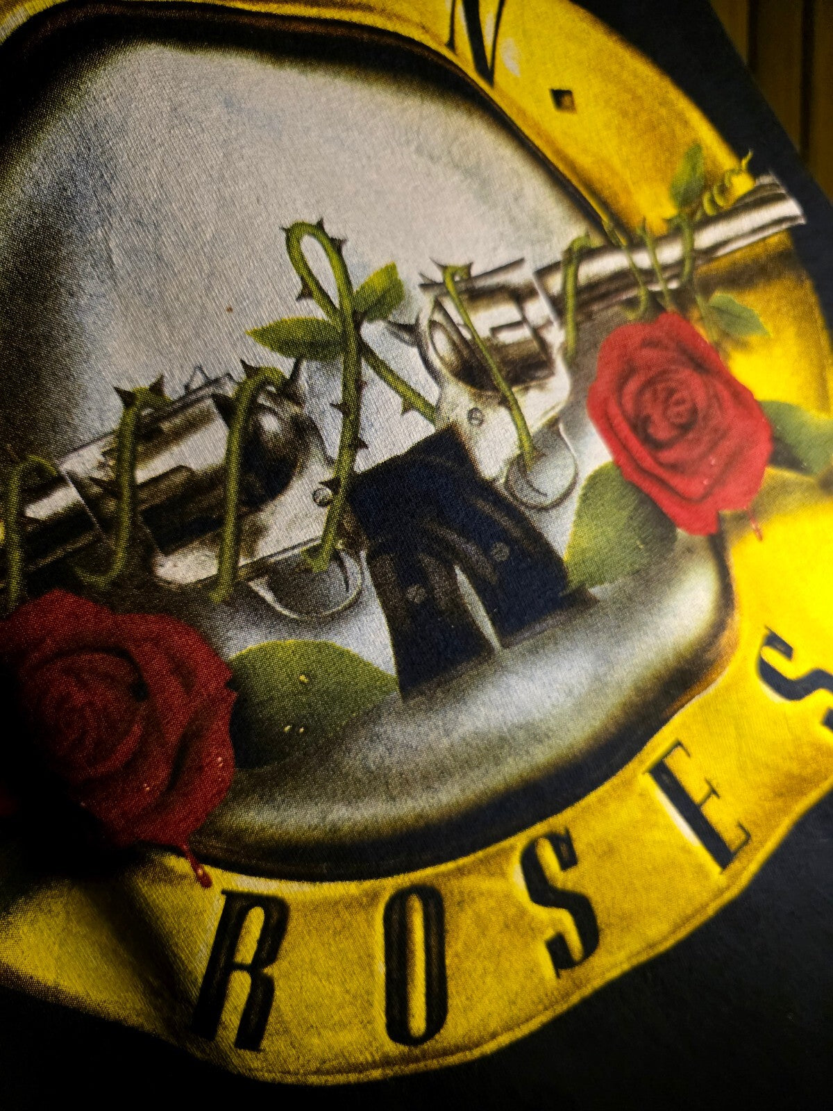 Cool Tee Guns N' Roses Logo T-Shirt Black Small RAN126