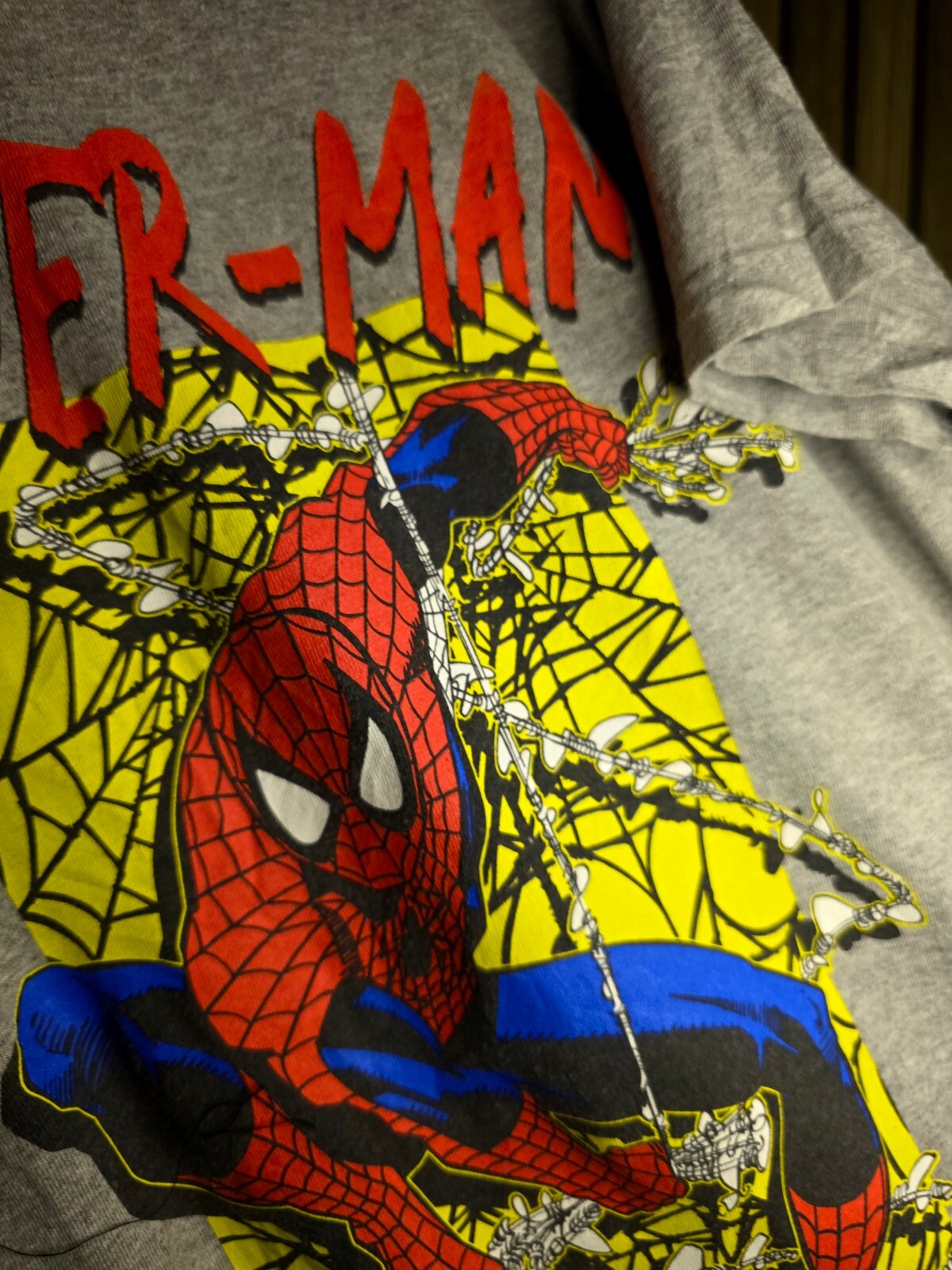 Marvel Spider-Man Graphic T-Shirt Grey M RAN130