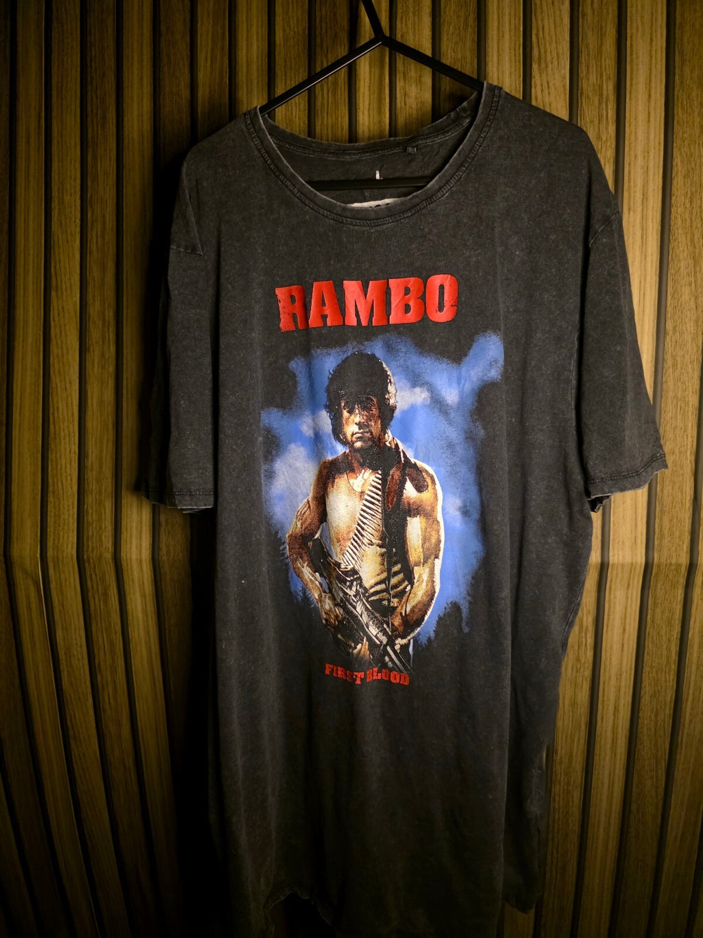Studiocanal Rambo Graphic T-Shirt Washed Black L RAN135
