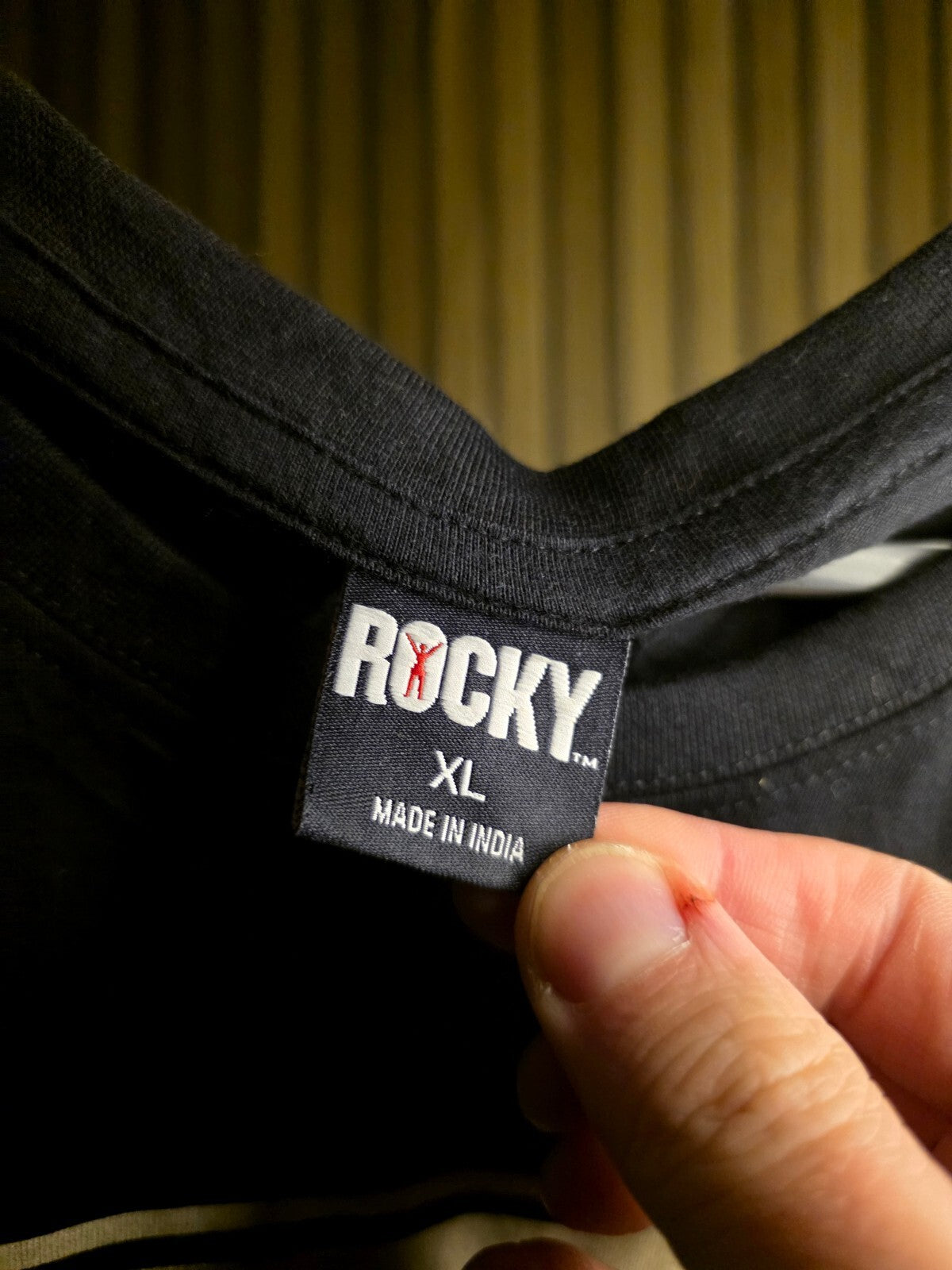 Rocky Movie Poster Graphic T-Shirt Black XL RAN136
