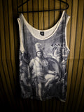 Greece Classical Print Tank Top White XL RAN137