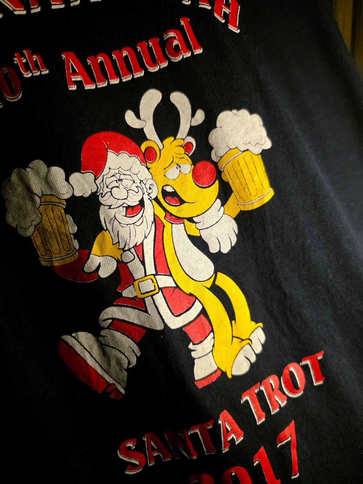Shenandoah Santa Trot 2017 T-Shirt Black RAN156