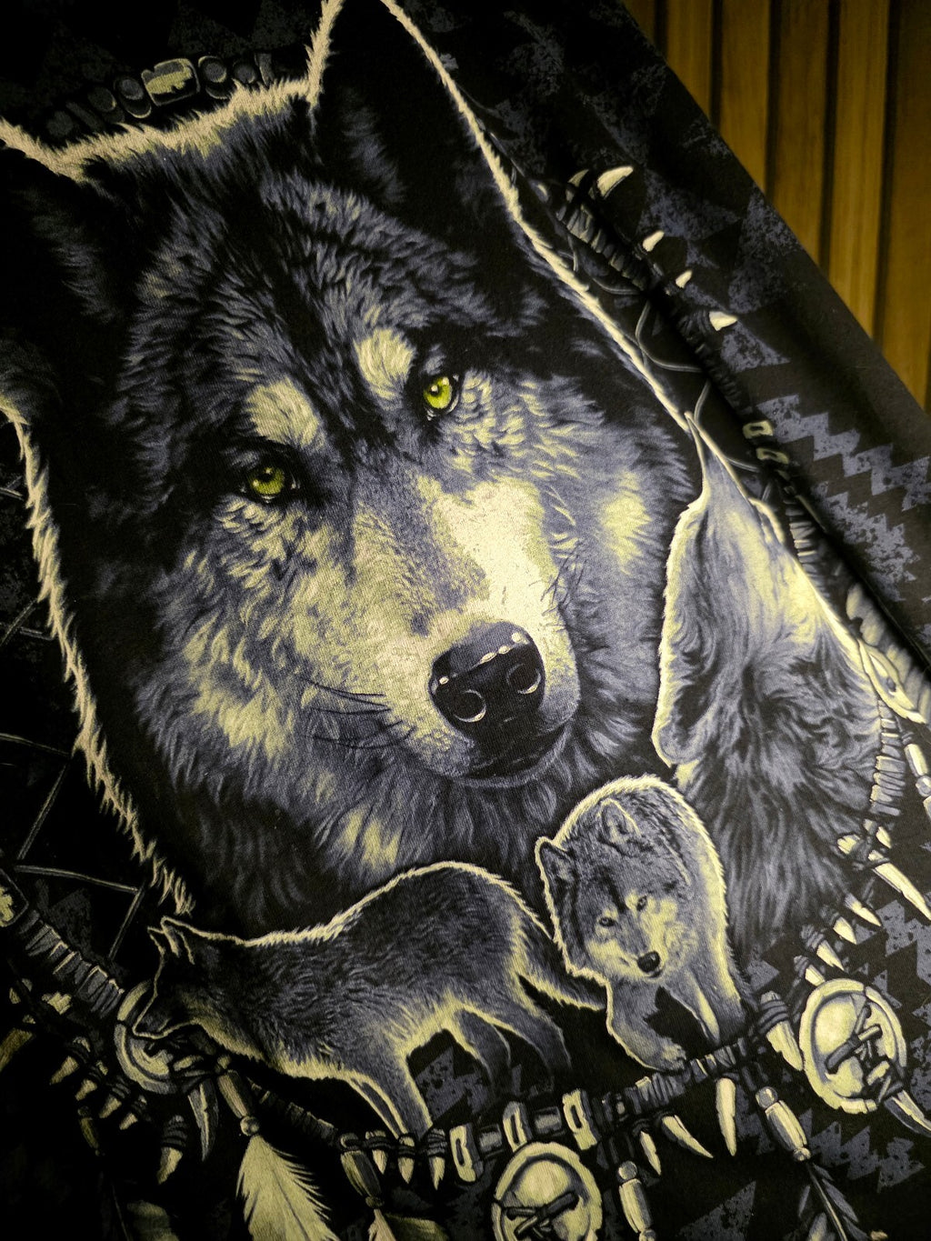 Wolf Graphic T-Shirt Black XL RAN160